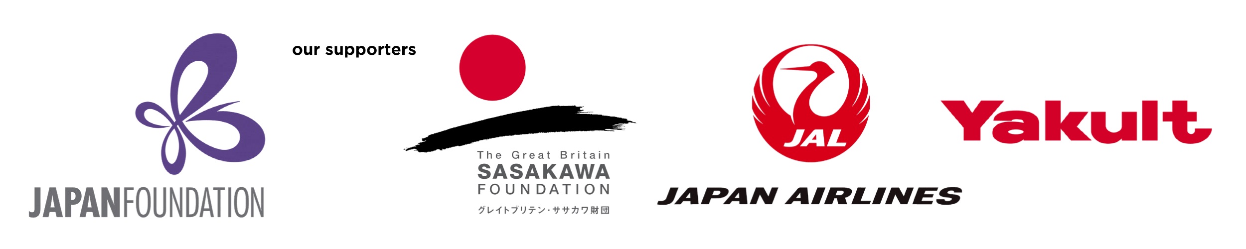 Japan Foundation 2020 Supporters