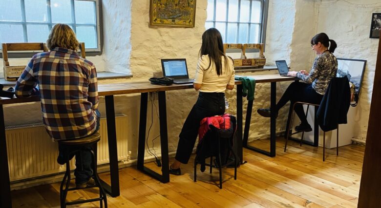 Staff working at the Brewery